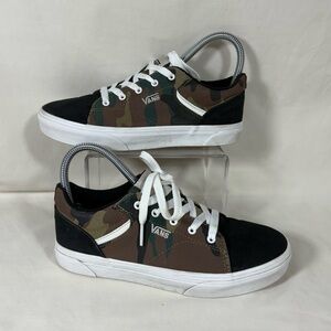 Vans Youth Retro Old Skool SK8 Low Top Camo/Black Lace Up Sneakers SZ 4 Youth